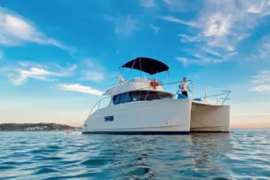 Feel sophiscated on your stag do with a CATAMARAN HIRE LISBON