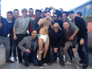 pink monkey stag and hen