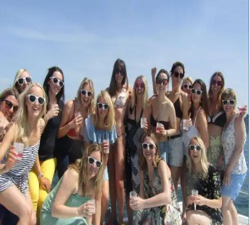 pink monkey stag and hens