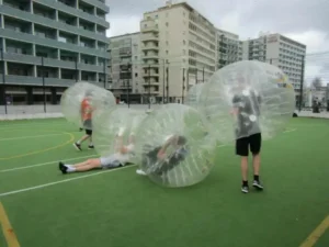 book bubble football stag do on your stag weekend in Lisbon or albufeira